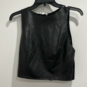 Alice + Olivia black crop top